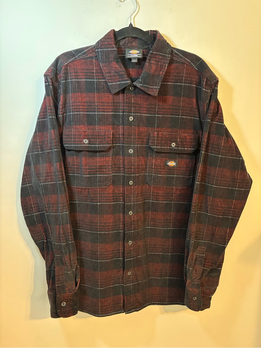 Dickies EUC Alma corduroy check shirt